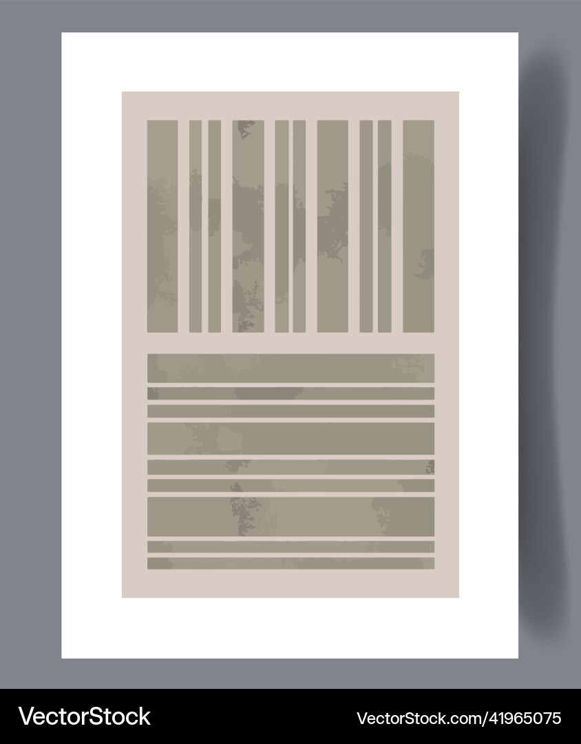 Scandinavian Abstract Print Set Vector Image