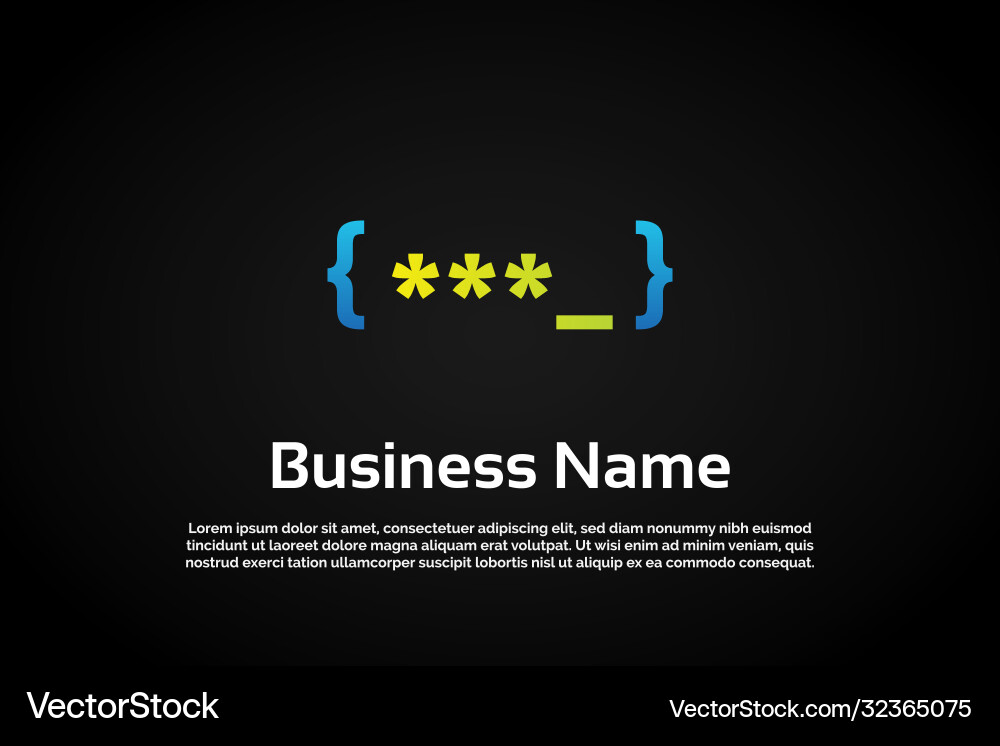 Unique colorful pin coding logo template Unique colorful pin coding logo template Vector Image
