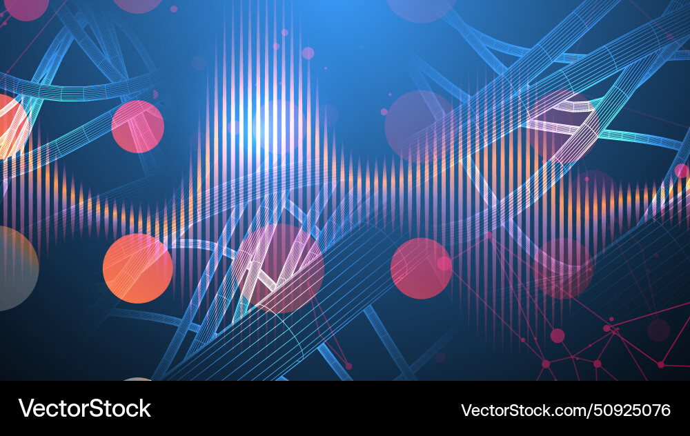 Abstract background with a wireframe dynamic vector image