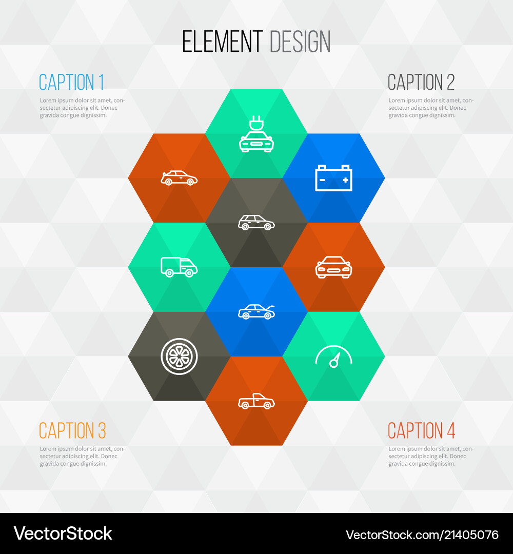 Auto icons line style set with pickup battery Auto icons line style set with pickup battery Vector Image