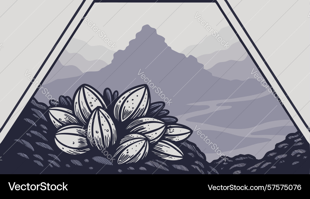 Geometric triangle with pods in abstract Vector Image