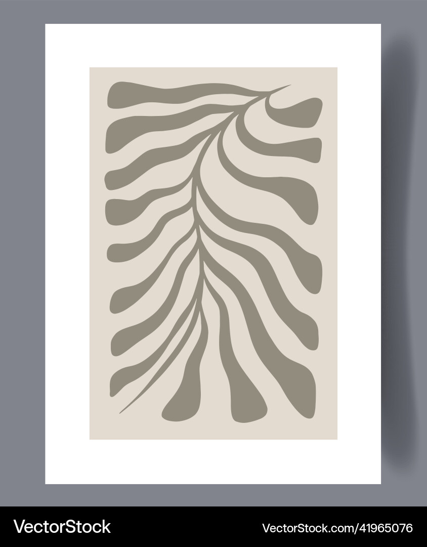 Scandinavian Abstract Print Set Vector Image