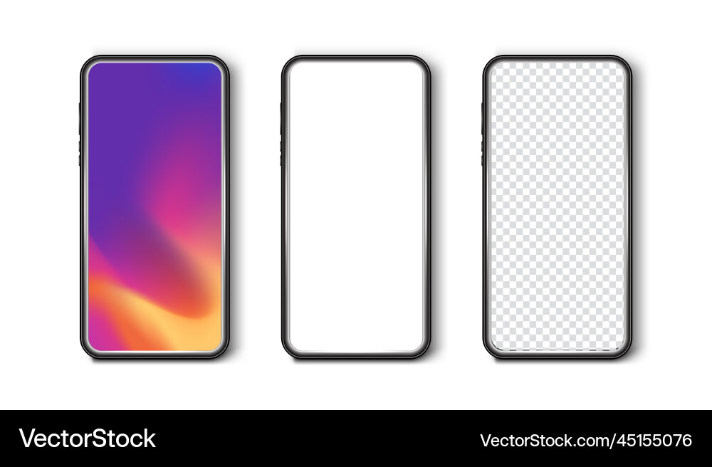 Smartphone mockup device ui ux Smartphone mockup device ui ux vector image