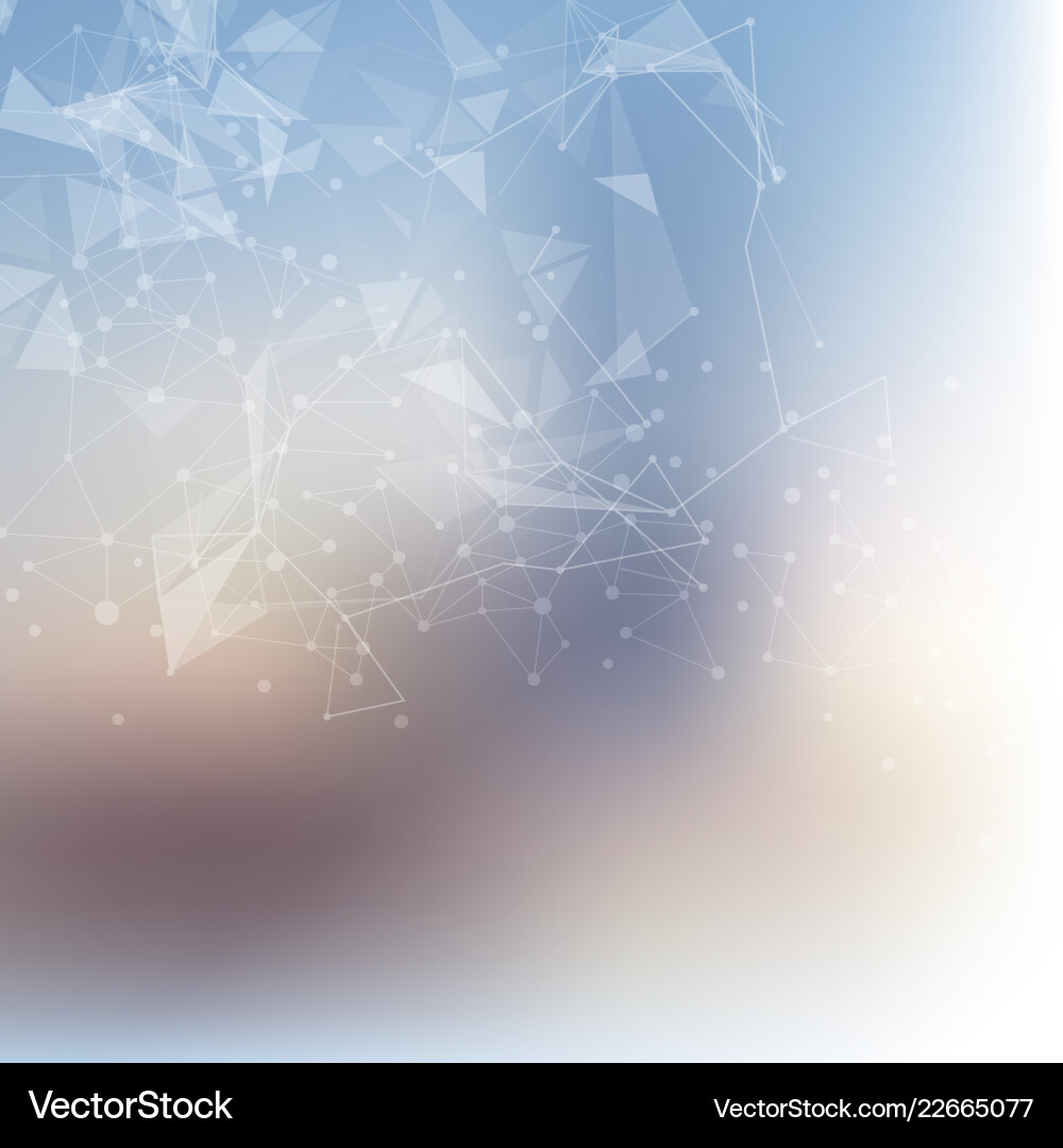 Abstract low poly design with connecting lines Vector Image