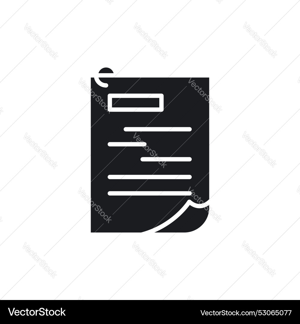 Assignment icon isolated on white background Assignment icon isolated on white background vector image