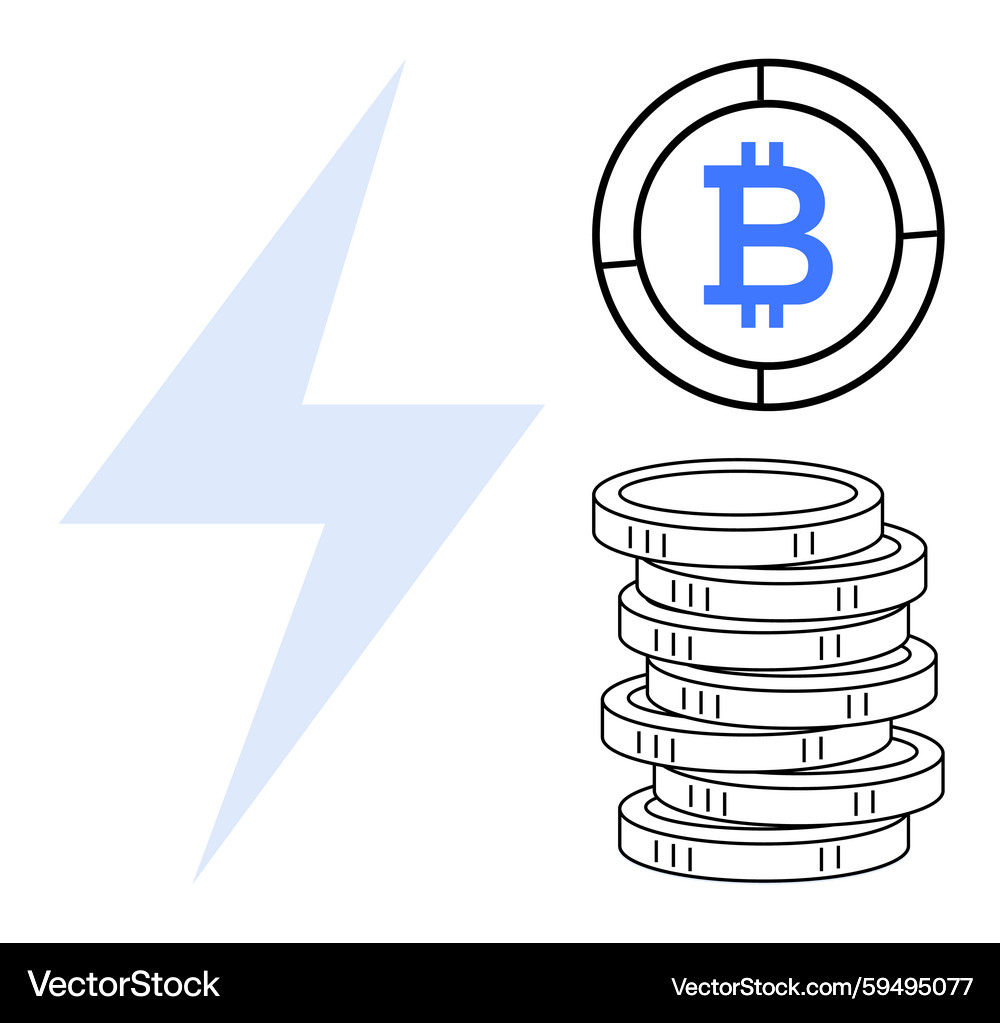 Cryptocurrency Growth & Innovation – Royalty-Free Vector | VectorStock