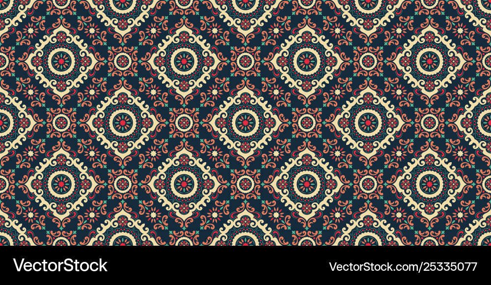 Damask seamless pattern background elegant Damask seamless pattern background elegant vector image