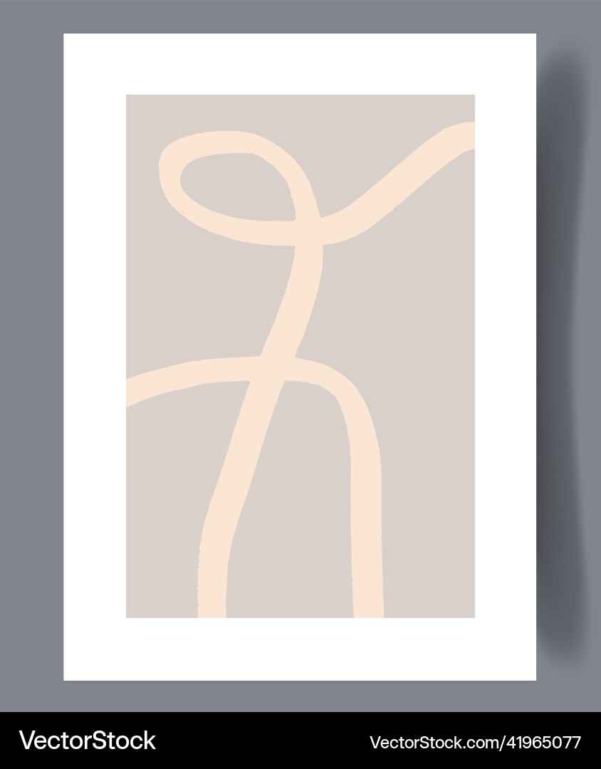 Scandinavian Abstract Print Set vector image