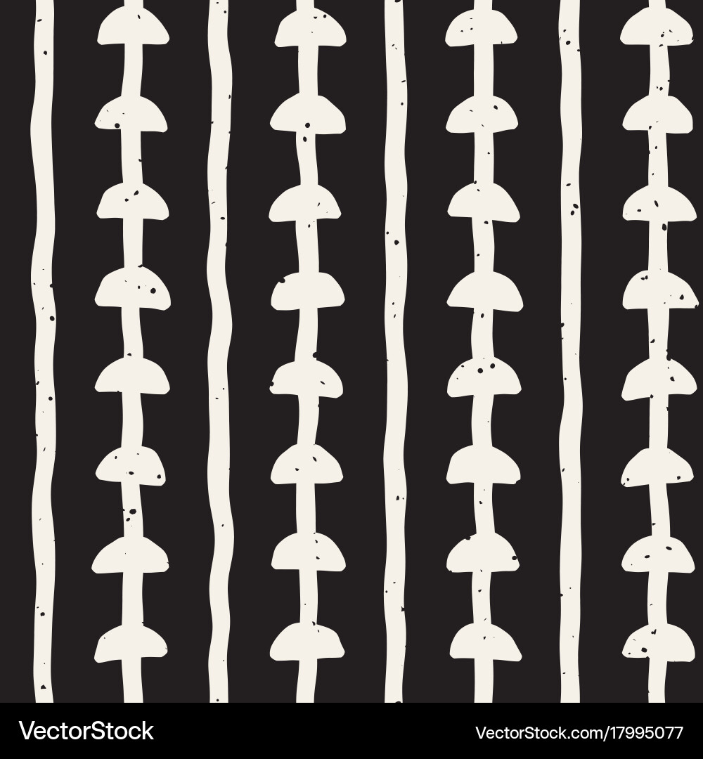 Seamless pattern with hand drawn lines abstract vector image