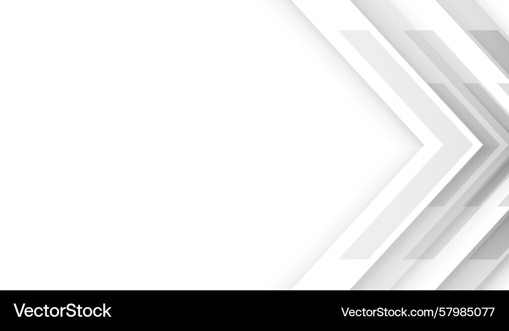 Simple and abstract arrow stripe white backdrop Vector Image