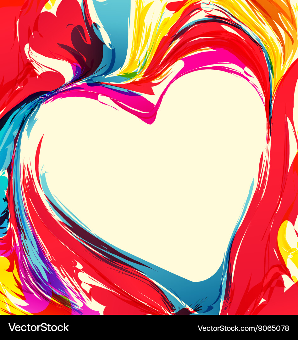 Abstract Colorful Splash Background vector image