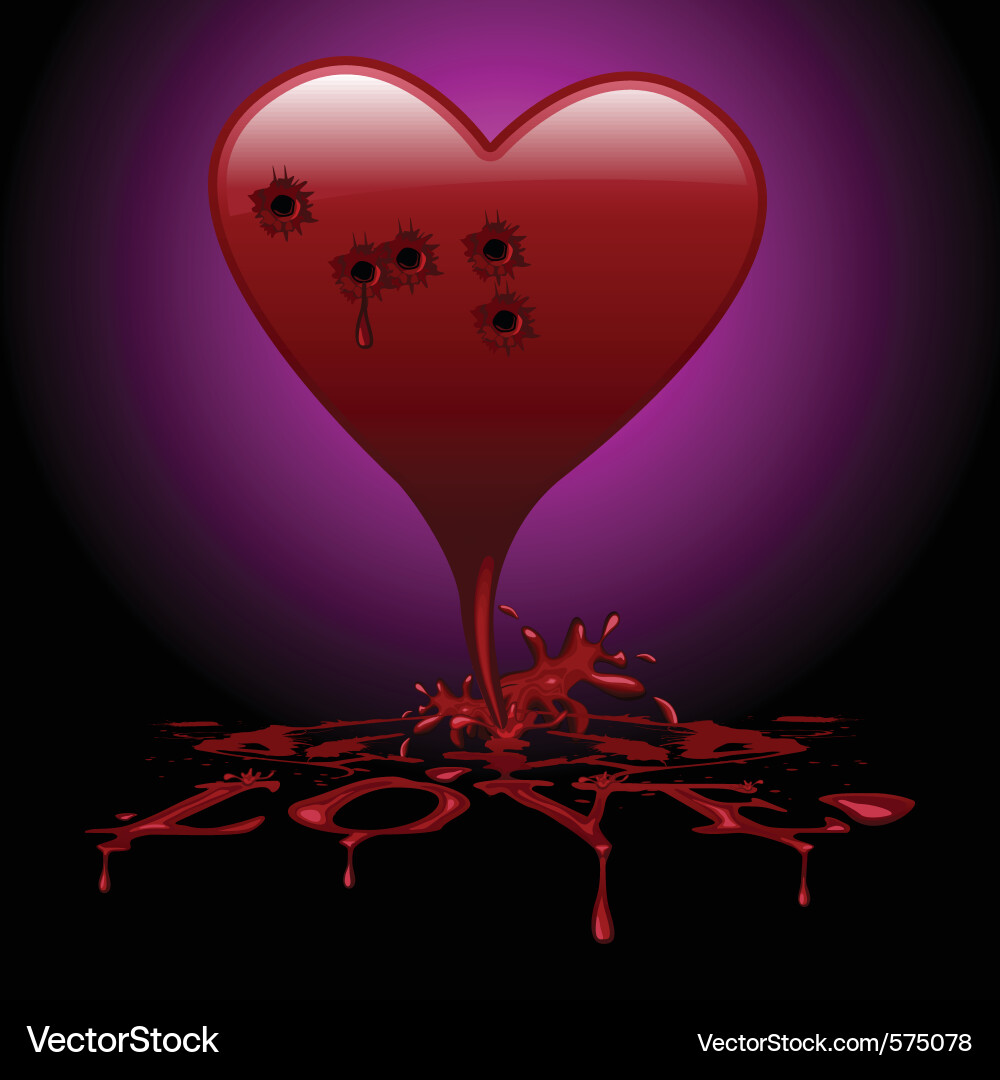 Bleeding heart vector image