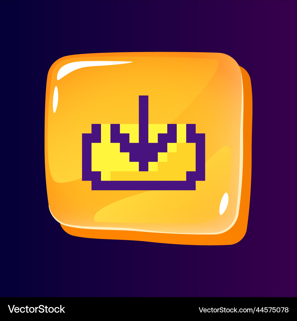 Download files glossy ui button with pixelated Download files glossy ui button with pixelated Vector Image