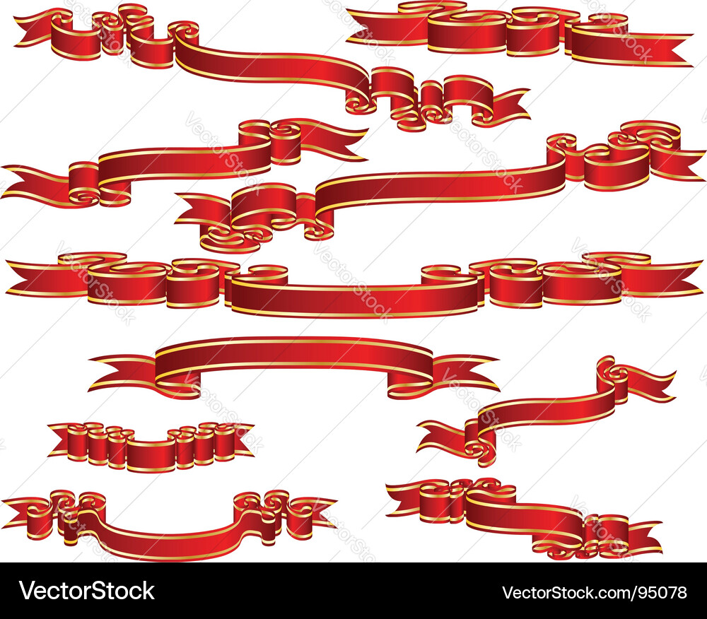 Ribbons Royalty Free Vector Image - VectorStock