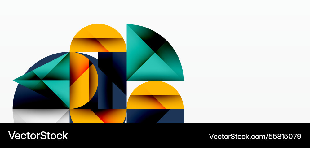 Abstract geometric design with intersecting Vector Image