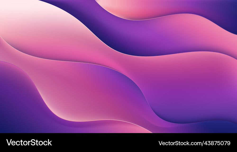 Abstract liquid gradient flowing shape dynamic vector image