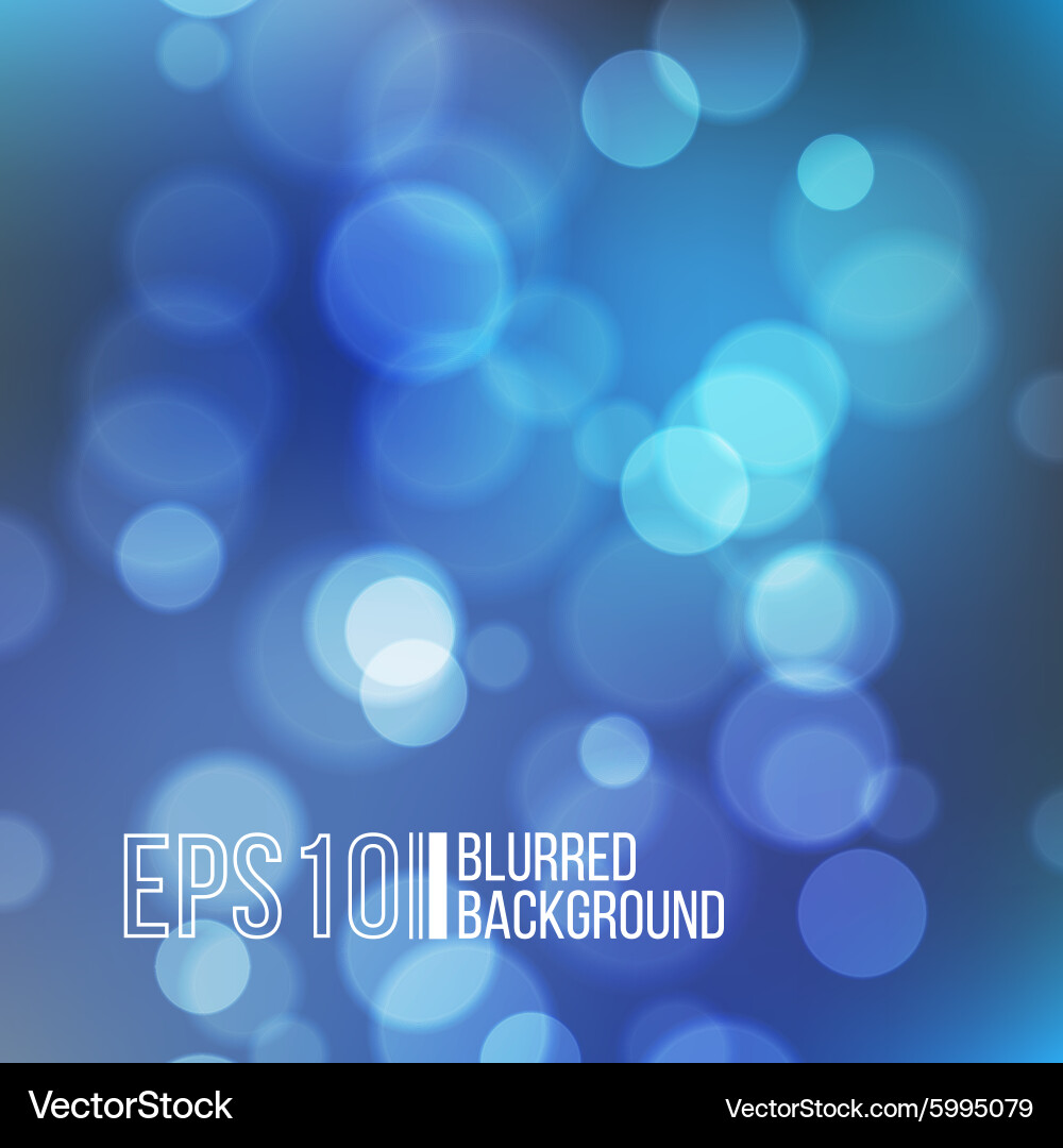 Bright background with bokeh effect Vector Image
