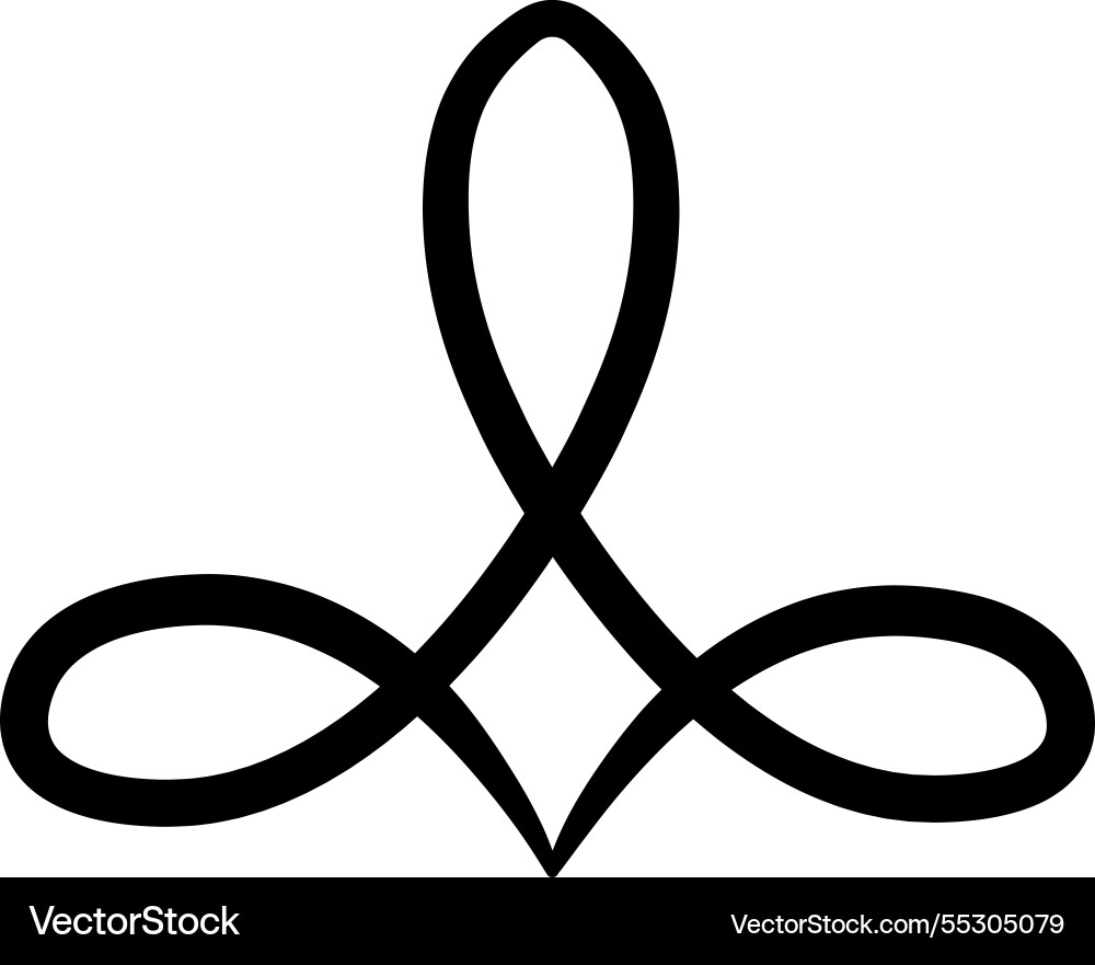 Continuous black lines creating an abstract Continuous black lines creating an abstract vector image