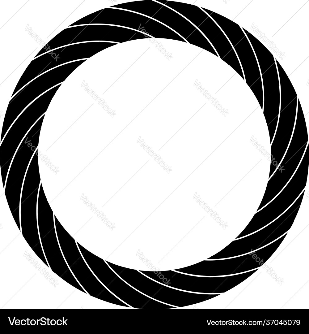Cyclical circle helix volute element concentric Cyclical circle helix volute element concentric Vector Image