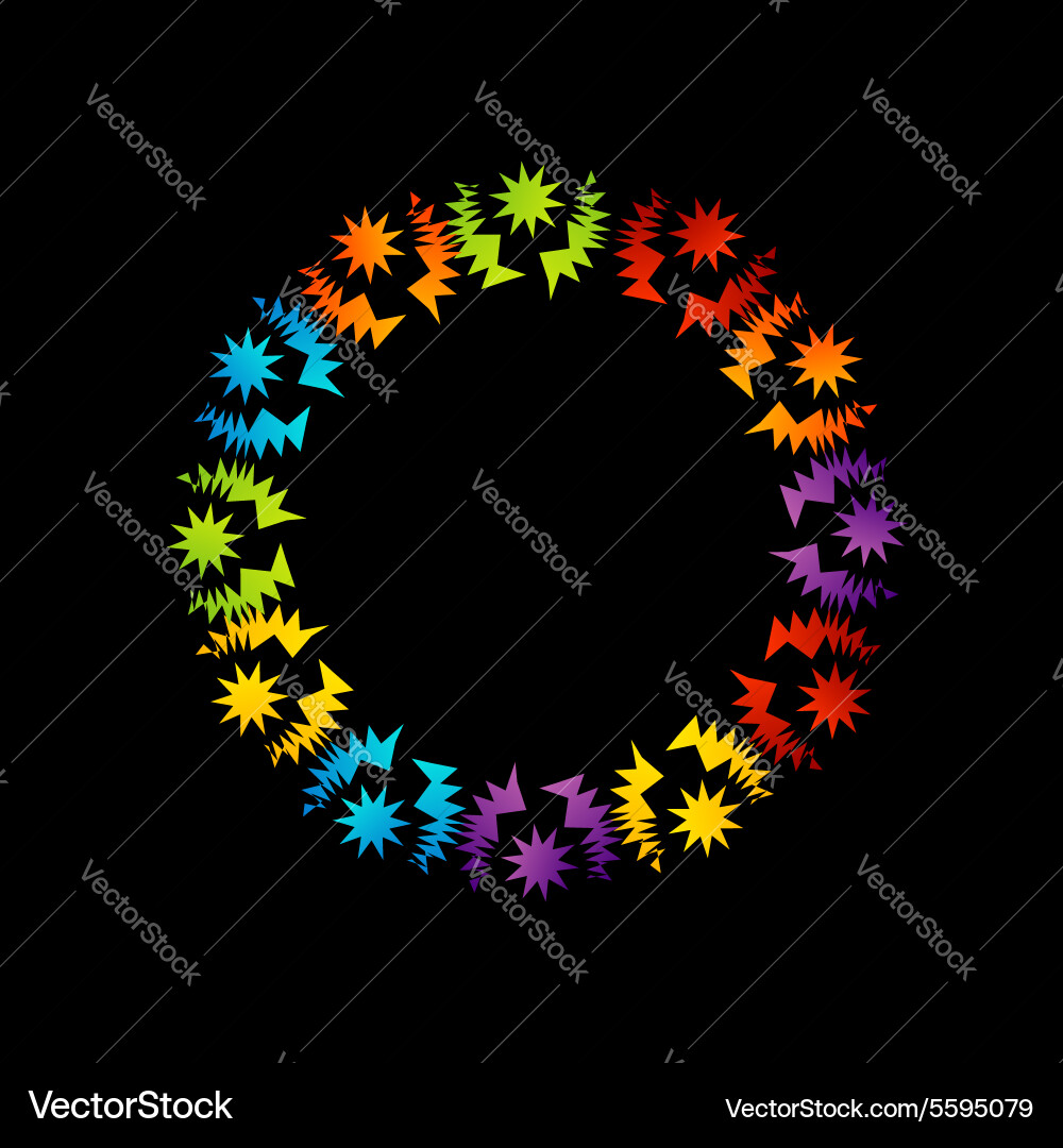 Fractal design element or banner for web vector image