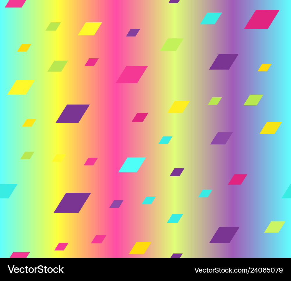 Gradient parallelogram pattern seamless Vector Image