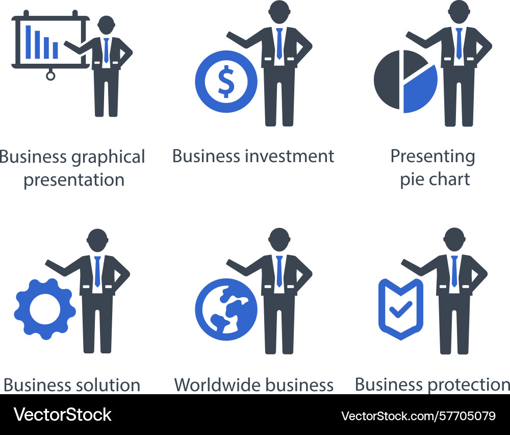 Graphical presentation investment pie chart Vector Image