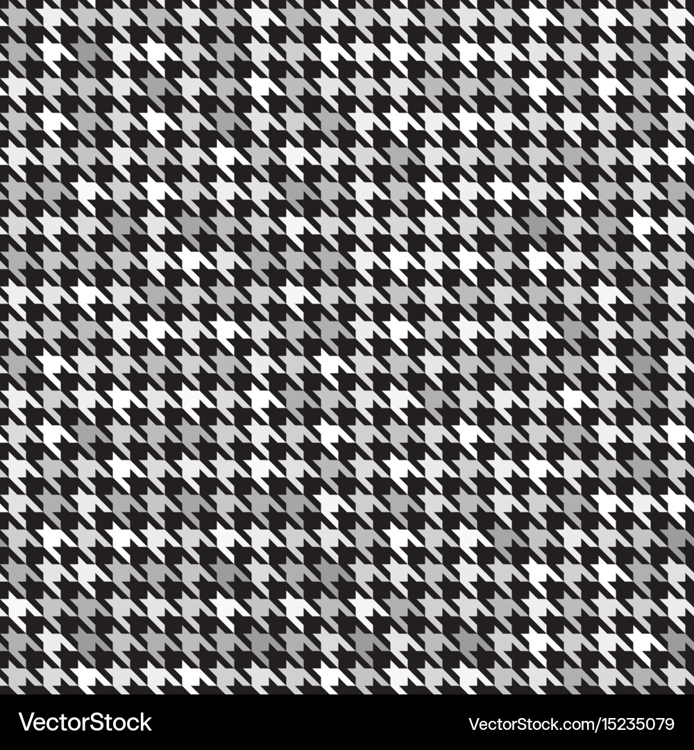 Houndstooth pattern seamless vector image