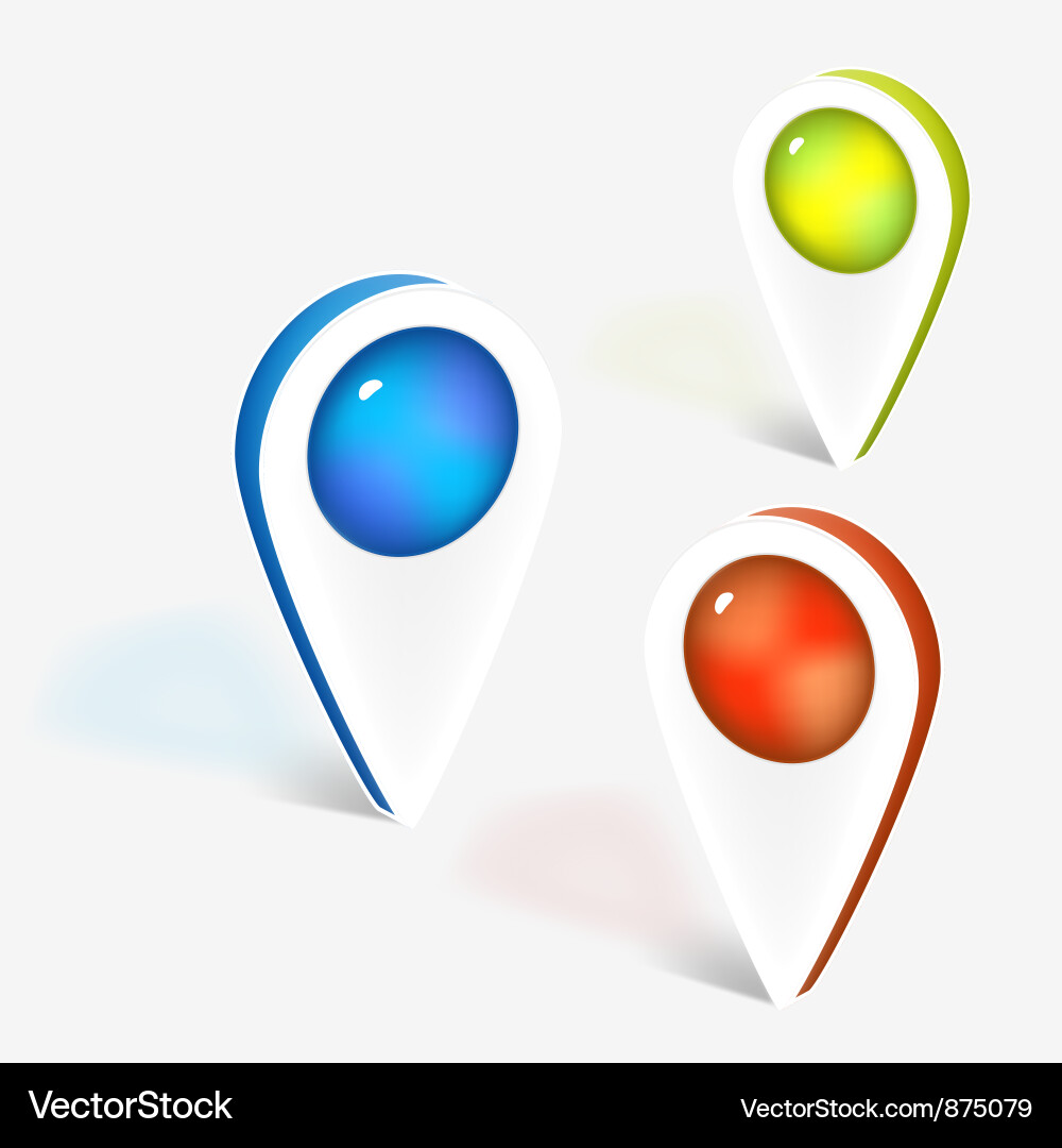 Map Icons Collection Vector Image