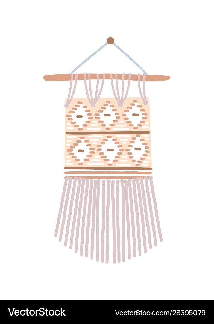 Moderne macrame Wohnung schön Moderne macrame Wohnung schön Vektorbild