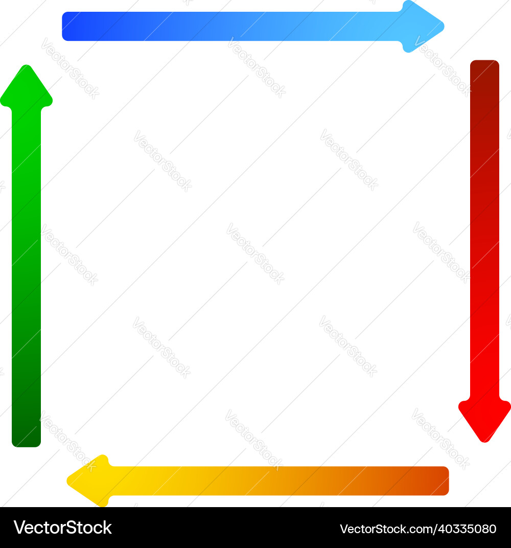 4-way arrows pointers cursors shapes 4-way arrows pointers cursors shapes Vector Image