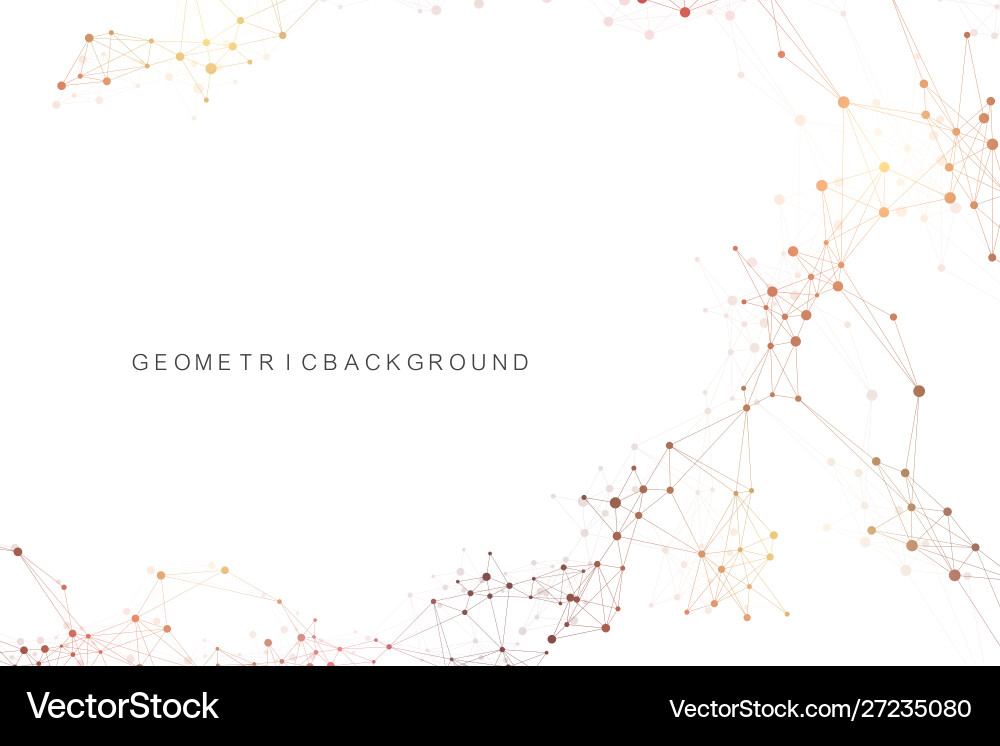 Big data visualization geometric abstract Big data visualization geometric abstract Vector Image