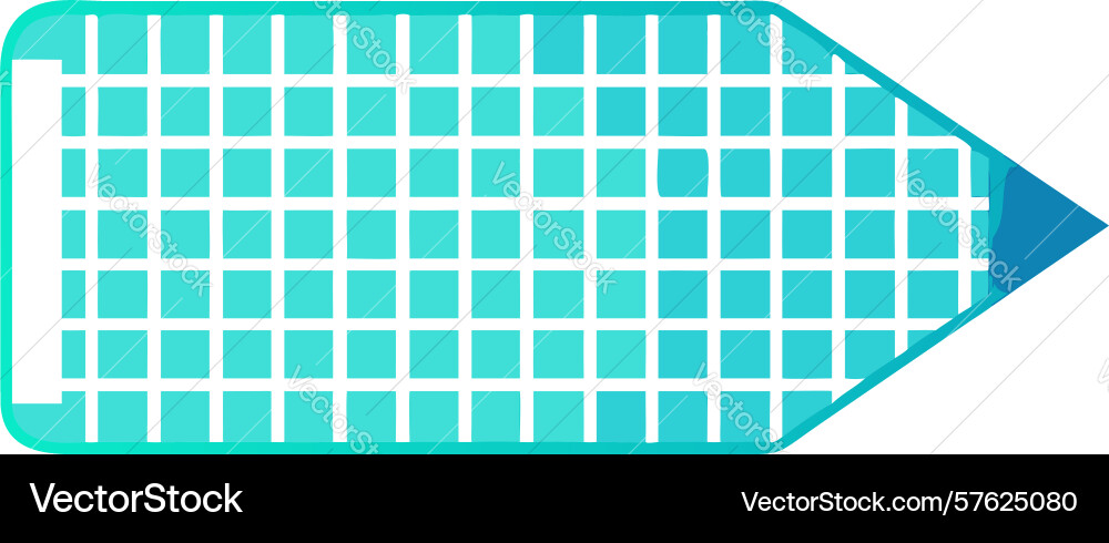 Bold gradient grid arrow for digital progress vector image