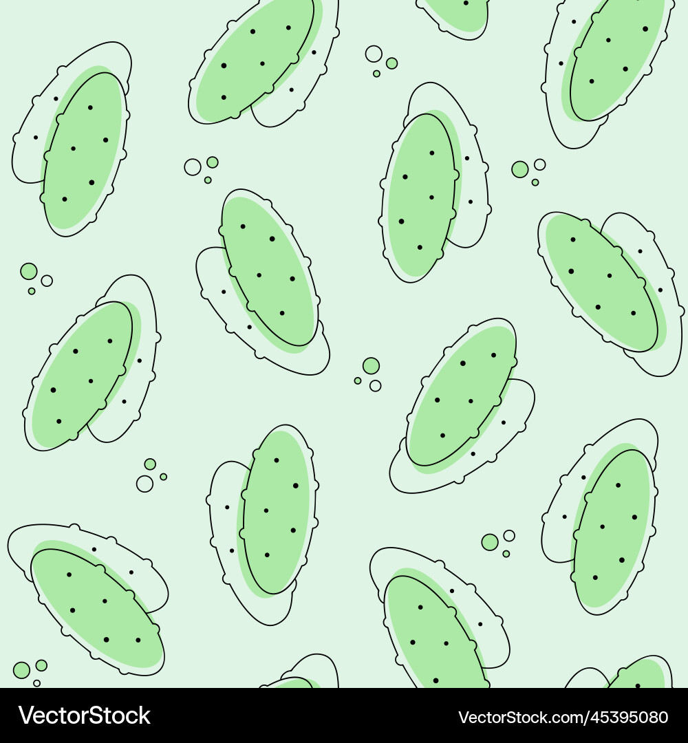 Cucumber seamless pattern one line Cucumber seamless pattern one line vector image