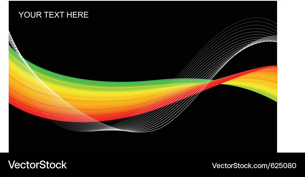Dynamic Colorful Wave Background vector image