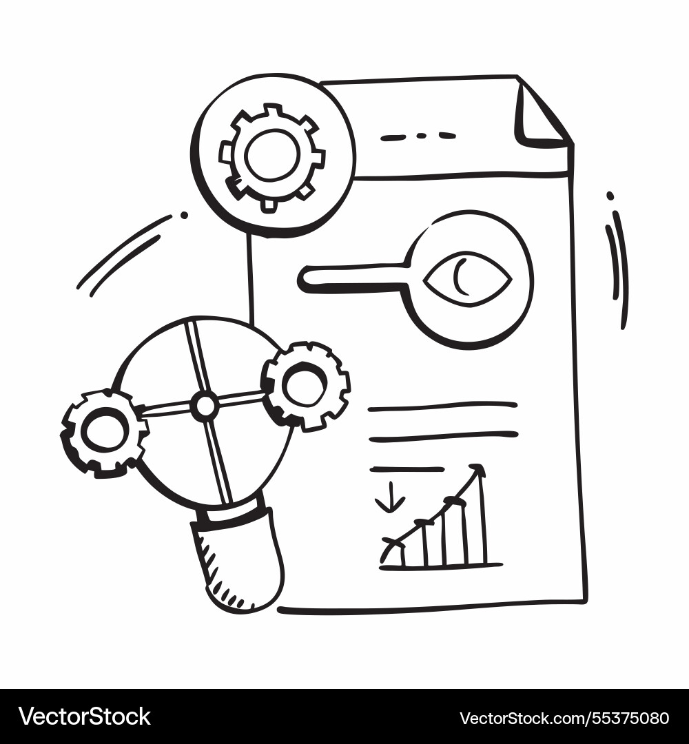 Machine learning and branding concept Vector Image