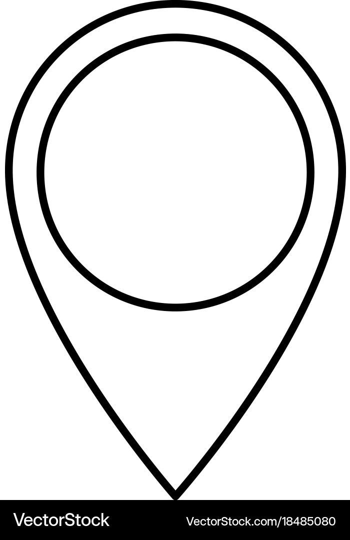 Pin pointer location icon Vector Image