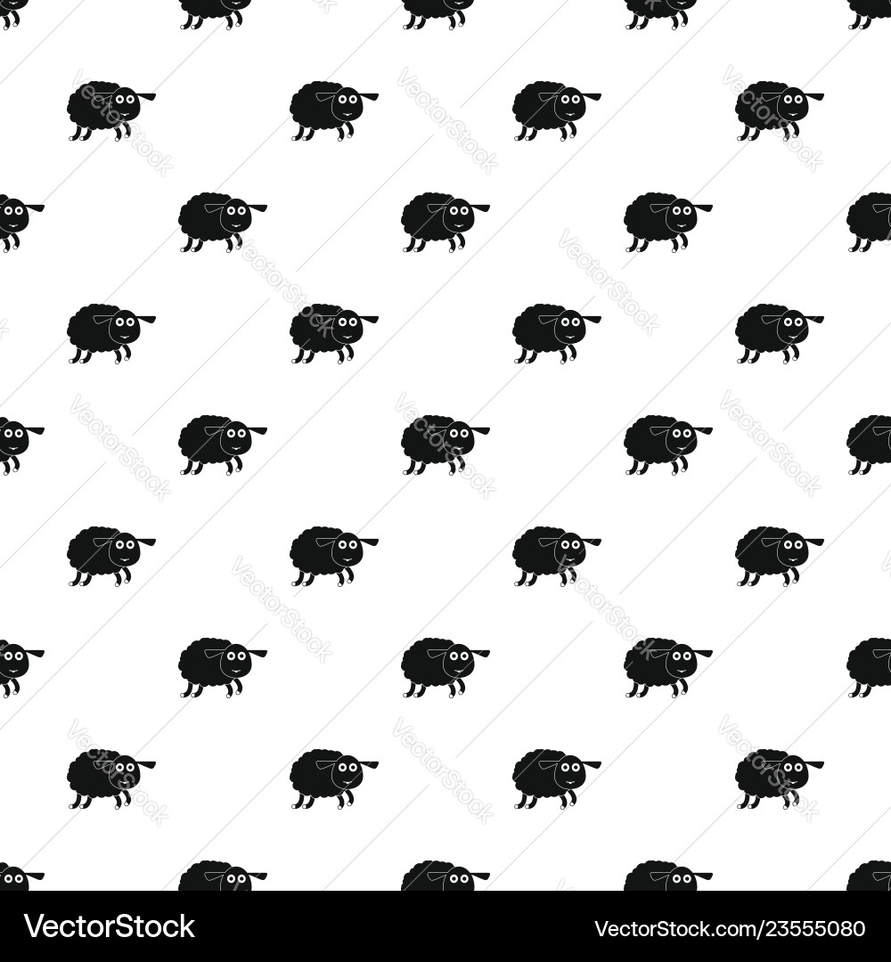 Sheep pattern seamless Sheep pattern seamless vector image