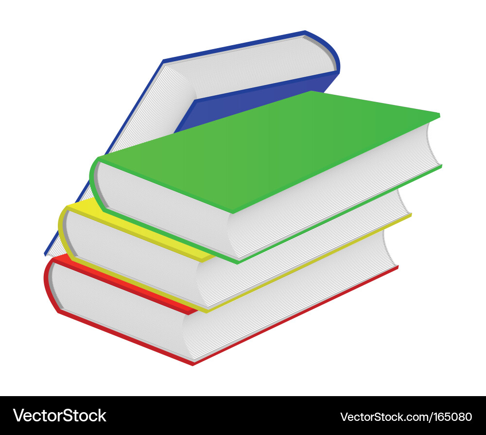 Stack of Books Vector Image