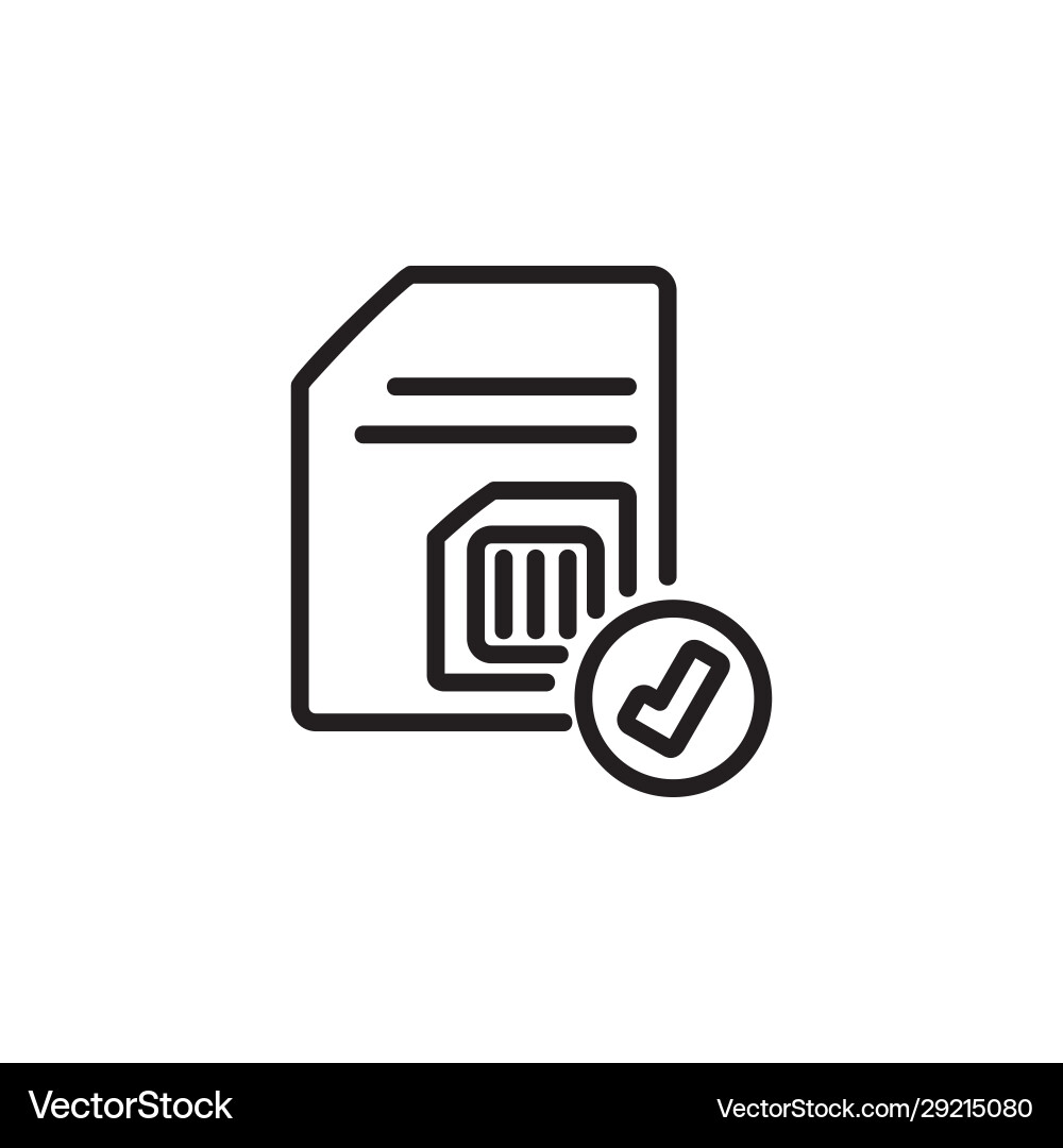Subscriber identity module detect icon perfect Subscriber identity module detect icon perfect vector image