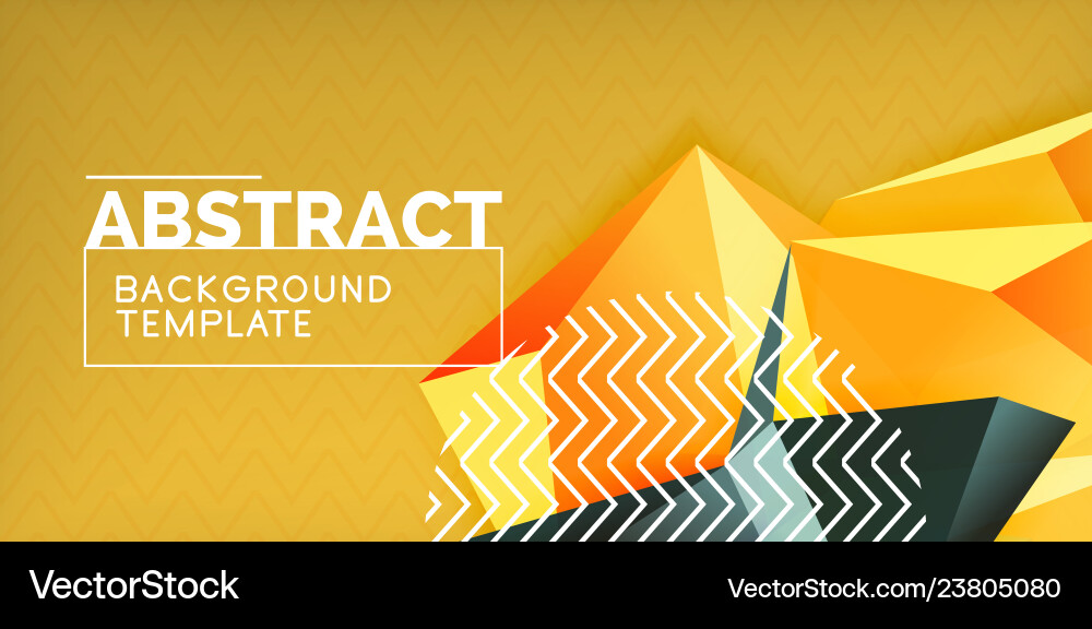 Triangular low poly background design vector image