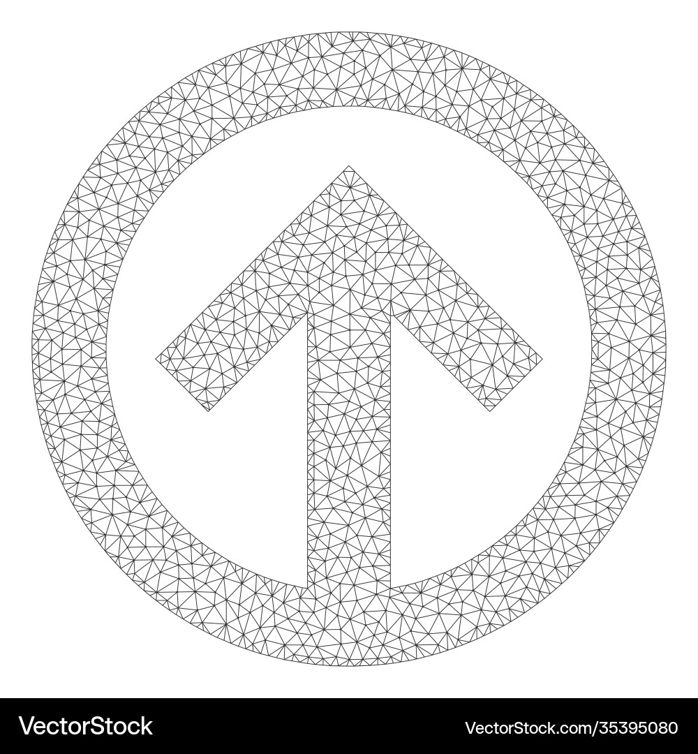 Web network direction up icon Web network direction up icon vector image