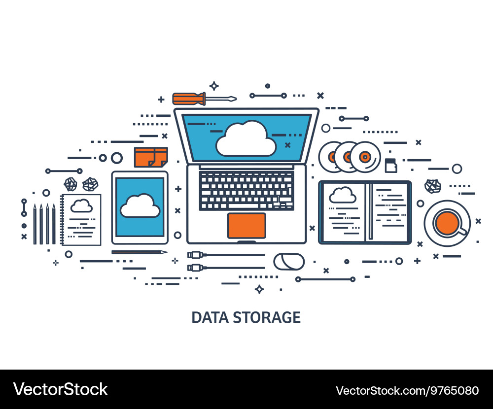 Workplace table Royalty Free Vector Image - VectorStock