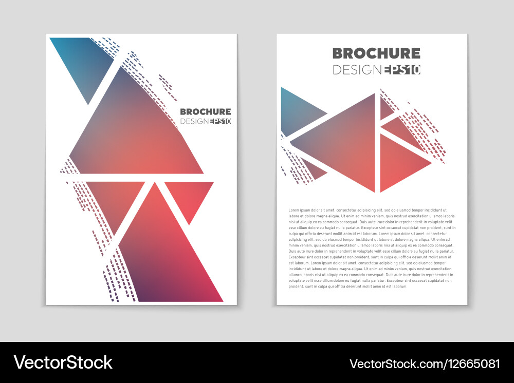 Abstract layout background set for art vector image