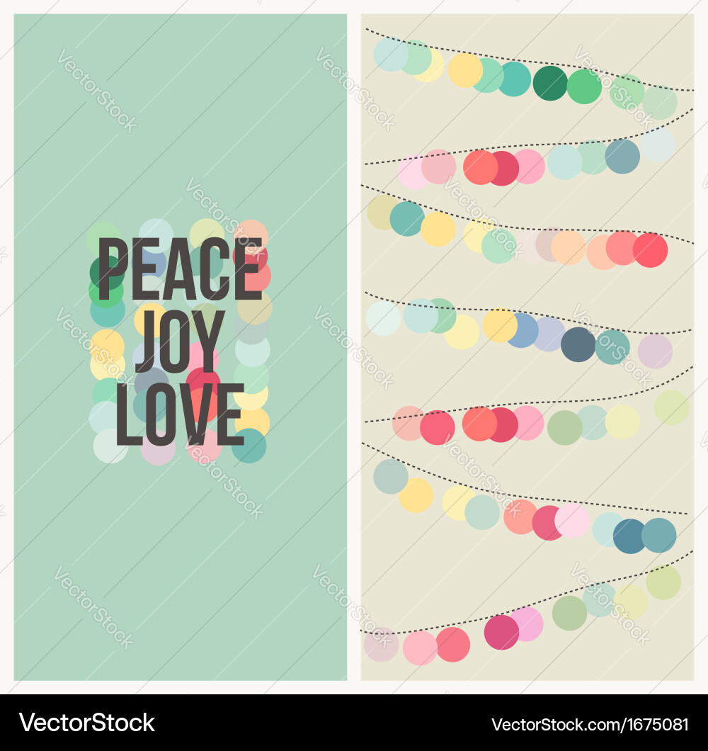 Colorful Christmas Celebration Vector Image