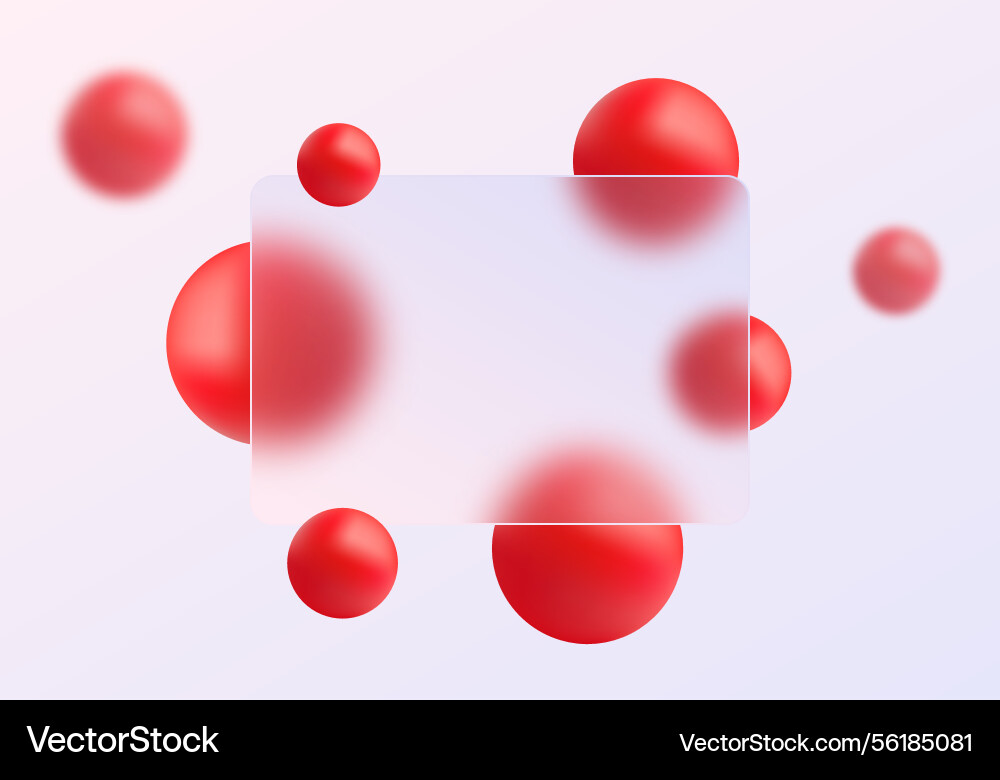 Landing page of the site in style glass Vector Image