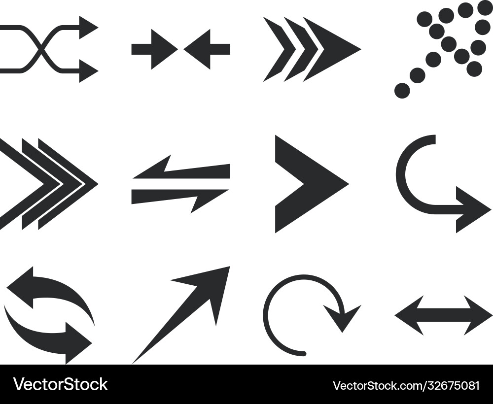 Pfeile Richtung Guide Cursor Web-Navigations-Symbole Pfeile Richtung Guide Cursor Web-Navigations-Symbole vektorbild
