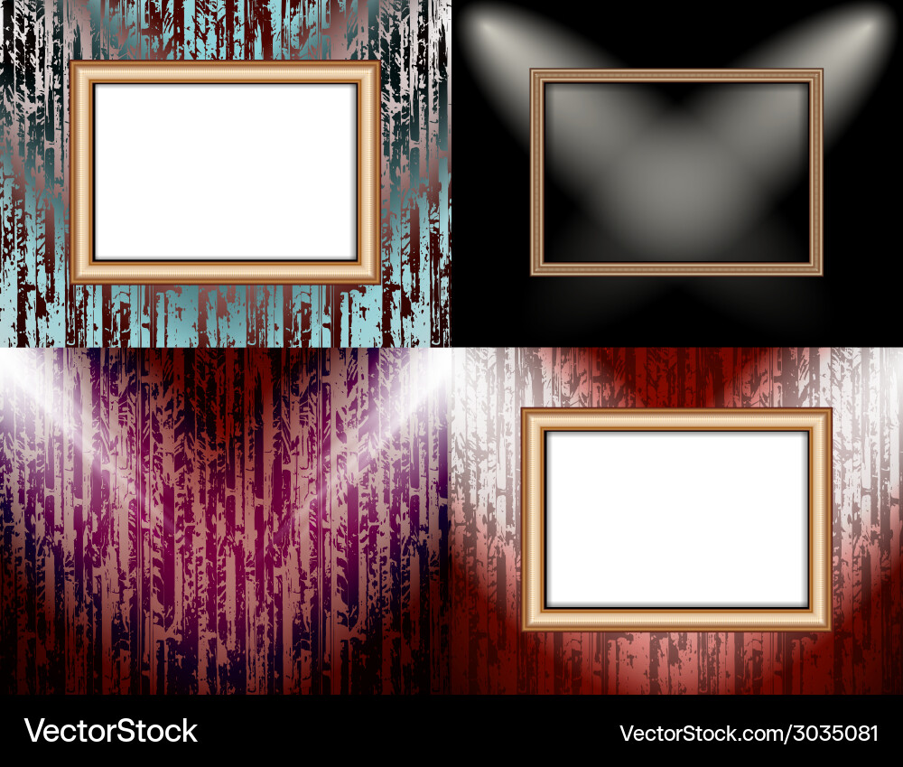 Set of colorful abstract backgrounds and frames Vector Image