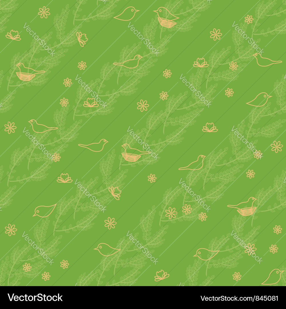 Spring Branch Pattern vector image