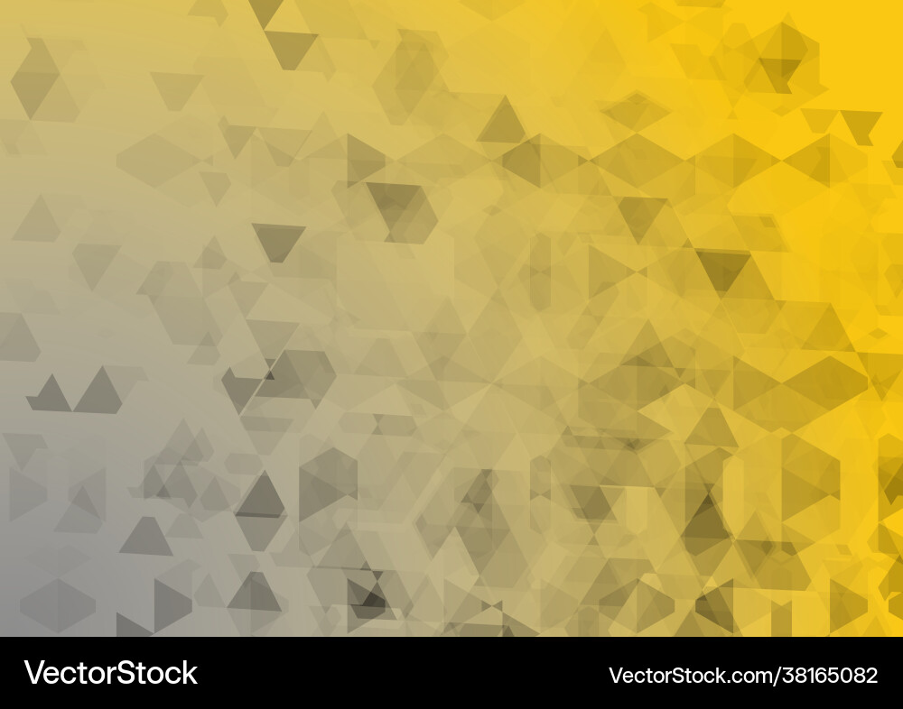 Abstract background golden triangle pattern Vector Image