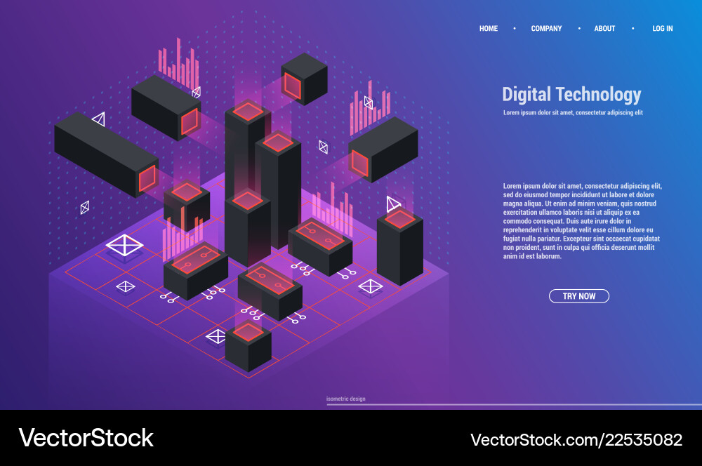Analysis and investment data visualization vector image